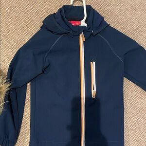 Stylish Navy Kids Raincoat with Hood